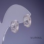 Xuping Earrings 15x8mm Ruthenium