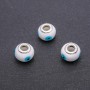 Pandora Bead plastic, diameter 14×10mm, hole diameter 4.5mm packaged 6 pcs