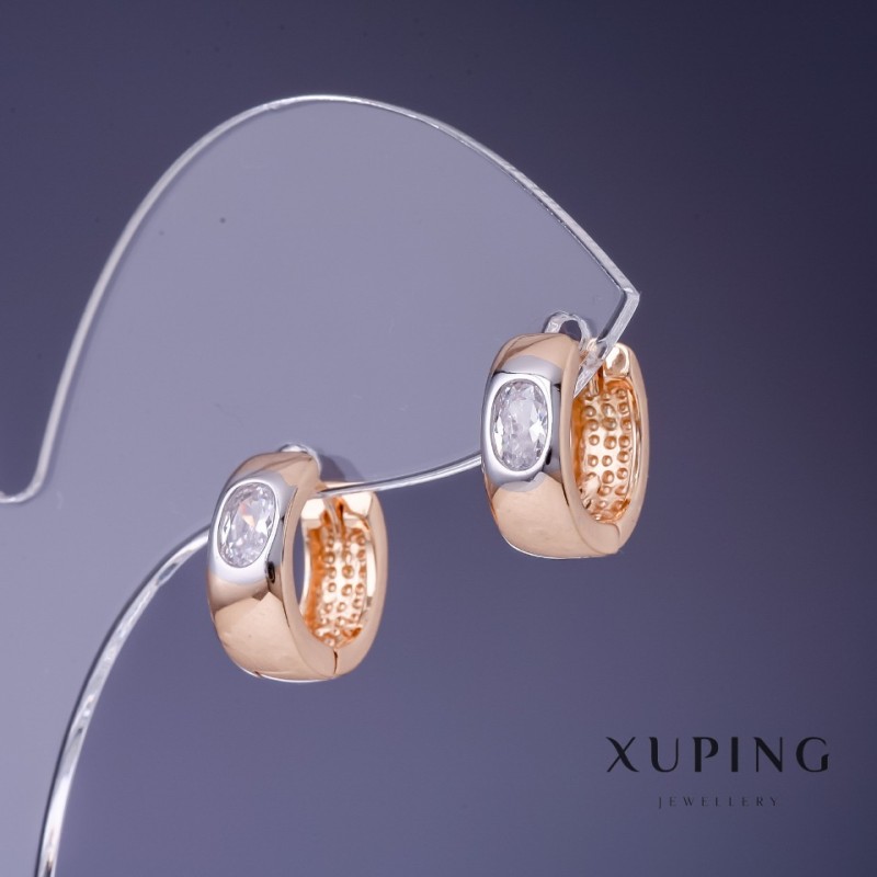 Earrings Xuping 14×5mm "18K Gold"