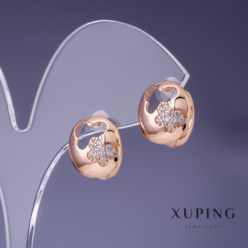 Xuping Earrings 13mm Gold Plated 18K