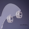 Xuping Rhodium-Plated Earrings 7x11mm