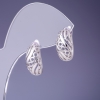Xuping Rhodium Earrings 16×7mm