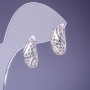Xuping Rhodium Earrings 16×7mm