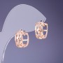 Earrings Xuping 7x14mm "18K Gold plated" with white crystals
