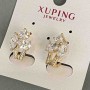 Xuping Earrings with White Zirconia 17x11mm '18K Gold'