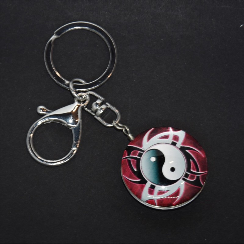 Keychain 'YinYang', length 10cm