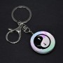 Keychain "Yin Yang Cross", length 10cm