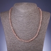 Necklace made of natural stone "Creamy Quartz" (loose) faceted rondelle, 6x4 mm, length 45 cm