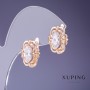 Earrings Xuping White Zircon 15x11mm '18K Gold'