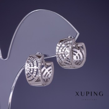 Earrings Xuping Rhodium 14×8mm