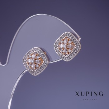 Earrings Xuping 12mm Rhodium plating 18K gold