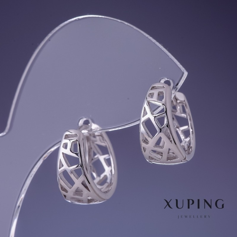 Earrings Xuping Rhodium 16x8mm