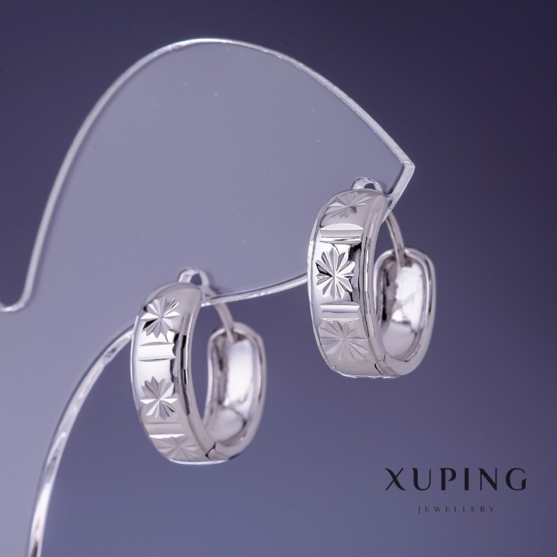 Earrings Xuping Rhodium 6x15mm