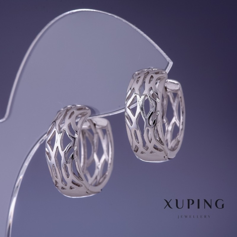 Earrings Xuping Rhodium 20×8 mm