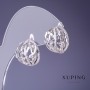Xuping Earrings 14x15mm Rhodium Plating