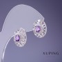Earrings Xuping Rhodium 15x12mm
