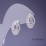 Earrings Xuping 10x17mm Rhodium