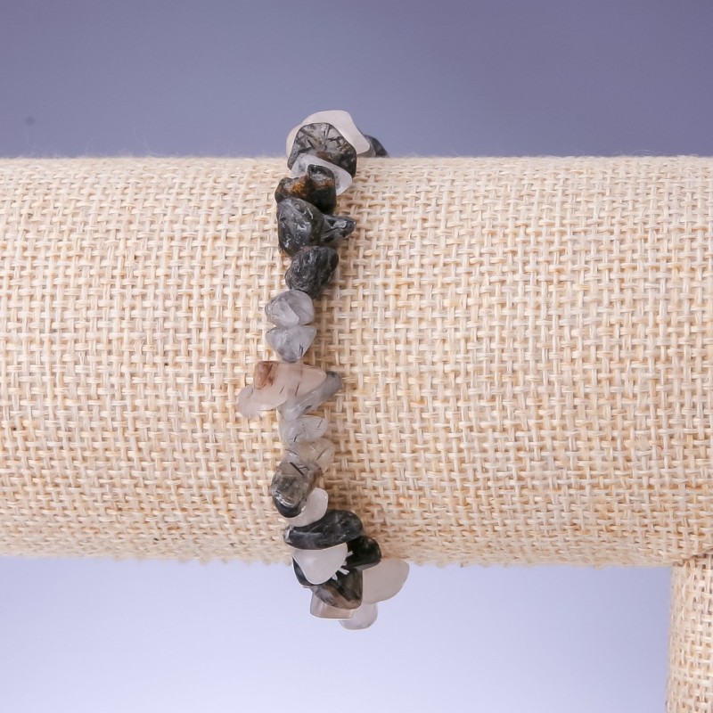  bracelet Rutilated Quartz Chip 5-8mm (±), length 18cm