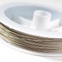 Silver-Tone Metal Wire Spool 50m (+/-), Diameter 0.35mm