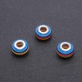 Pandora Bead Red-Yellow-Blue Stripe, 14×8mm, hole 5mm, packaging 10 pcs