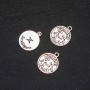 Pendant Fittings Zodiac Gemini, diameter 17mm packaging 20g ± 12pcs