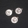 Pendant Fitting Zodiac Cancer, diameter 17mm packaging 20g ± 15pcs