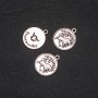 Pendant Fittings Zodiac Taurus, diameter 17mm packaging 20g ± 10pcs