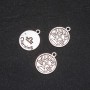 Findings Pendant Zodiac Libra, diameter 17mm packaging 20g +/- 10pcs