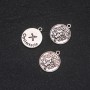 Pendant Finding Zodiac Sagittarius, diameter 17mm packaging 20g ± 10pcs