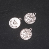 Pendant Fittings Zodiac Taurus, diameter 17mm packaging 20g ± 14 pcs