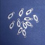 Pendant Fitting Letter "Q" 17x7mm packaging 20g (+ - 24pcs)