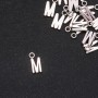 Pendant Finding Letter "M" 17x7mm packaging 20g (+- 15 pcs)