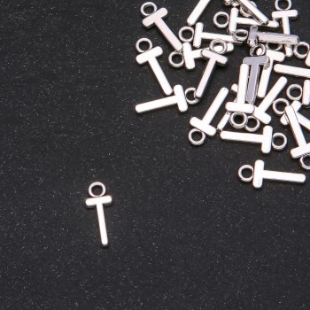 Pendant Finding Letter "T" 17×7mm packaging 20g (+- 30 pcs)