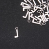 Pendant hardware Letter "L" 17×7mm packaging 20g (+- 30pcs)