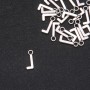 Pendant hardware Letter "L" 17×7mm packaging 20g (+- 30pcs)