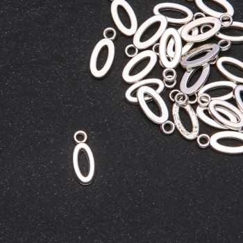 Findings Pendant Letter "O" 17x7mm pack 20g (+/- 25 pcs)