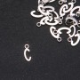Pendant Hardware Letter "C" 17x7mm Packaging 20g (+- 30 pcs)