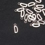 Pendant Findings Letter “D” 17x7mm packaging 20g (± 25 pcs)