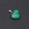 Heart Pendant Malachite (raw) 19x19x26mm