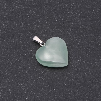 Heart Jade Pendant 19x19x26mm
