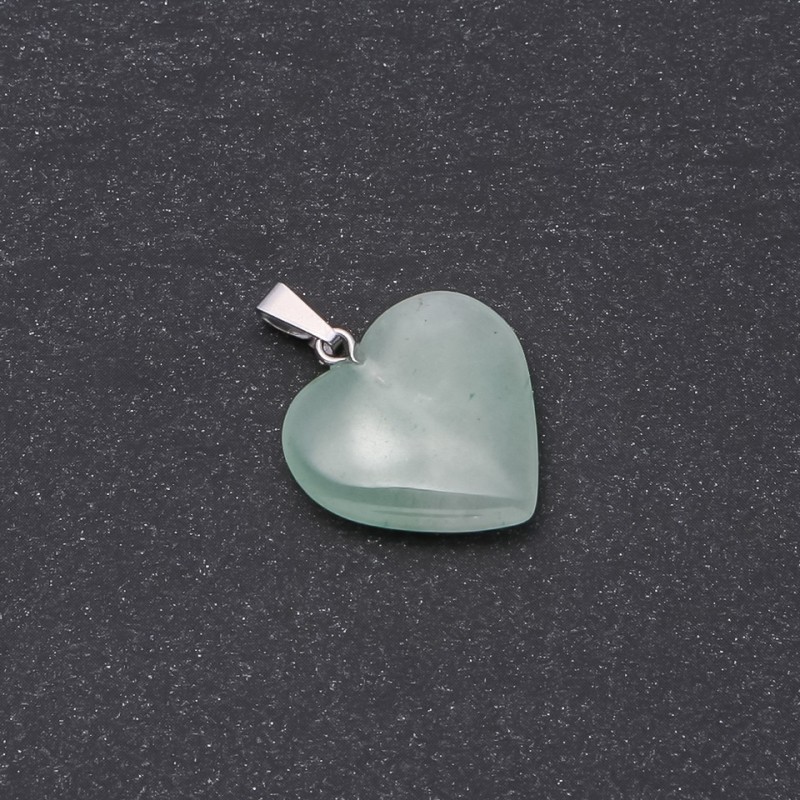 Heart Jade Pendant 19x19x26mm