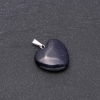 Heart Pendant Aventurine Blue Sand Cairo Night (synthetic) 19x19x26mm