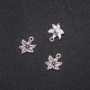 Pendant Findings Flower 13x16mm packaging 20g +/- 25pcs