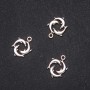 Pendant Trio of Dolphins 15x20mm, packaging 20g, ±13 pieces