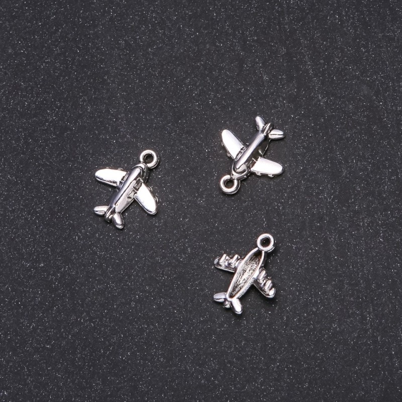 Pendant Finding 'Airplane' 16x13mm packaging 20g +/- 30 pieces