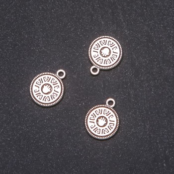 Furinta Pendant Coin Palm 15x18mm Packaging 20g ±9 pcs