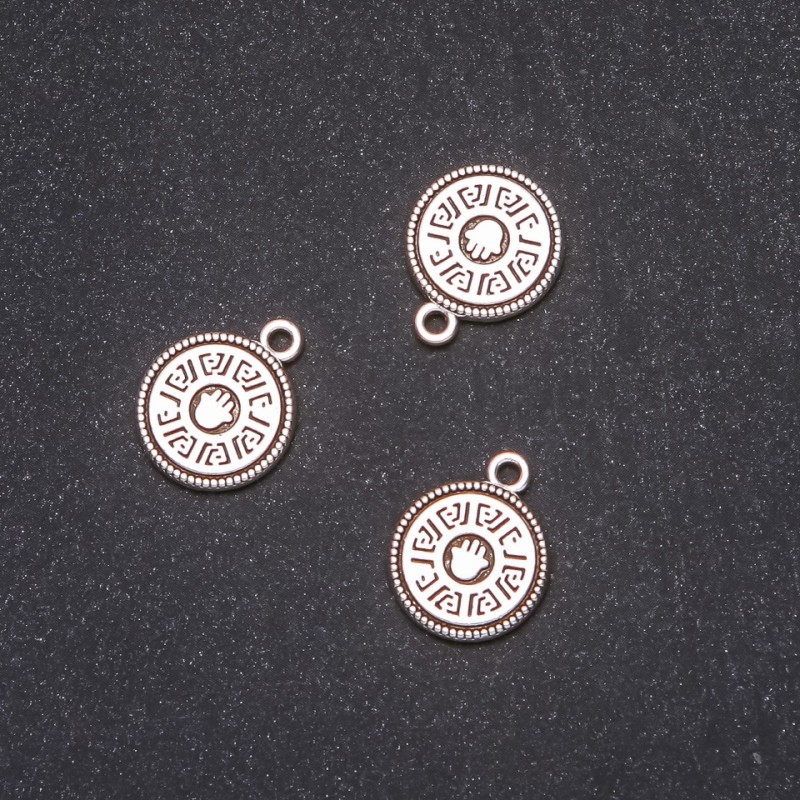 Furinta Pendant Coin Palm 15x18mm Packaging 20g ±9 pcs