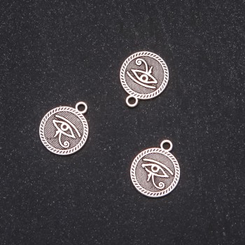 Fittings Pendant Eye of Egypt 15×18mm packaging 20g ± 12 pcs