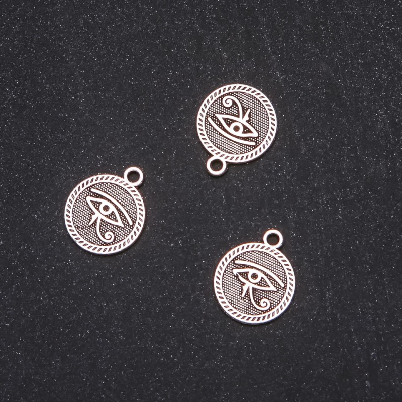 Fittings Pendant Eye of Egypt 15×18mm packaging 20g ± 12 pcs