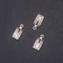 Pendant Findings Lock 9x19mm packaging 20g +-18pcs